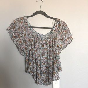 Brand new off the shoulder floral top!